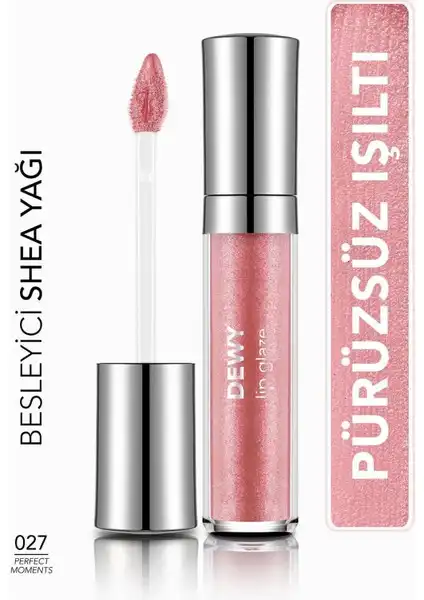 Dewy Lip Glaze: Nemlendirici Yarı Transparan Dudak Parlatıcısı İncelemesi