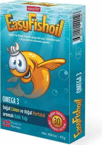 EasyFishoil Omega Balık Yağı: Çocuklar için Sağlıklı Bir Seçenek