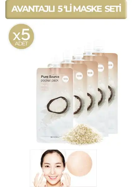 MISSHA Pirinç Peeling Seti: Aydınlatıcı ve Gözenek Temizleyici Etkisi