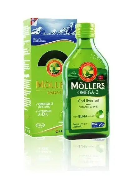 Möller's Elma Aromalı Omega-3 Balık Yağı: Sağlıklı Yaşam için Takviye