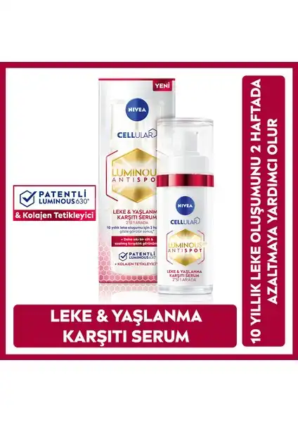 NIVEA Luminous630 Hyaluronik Asit İçeren Cilt Serumu Hakkında Bilgi