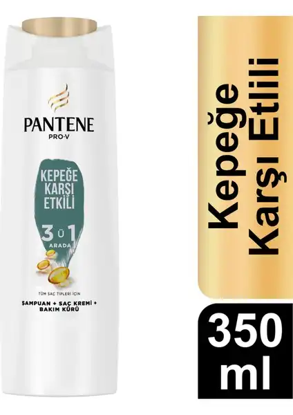 Pantene Kepeğe Karşı Etkili 3'ü 1 Arada Şampuan Özellikleri ve Faydaları
