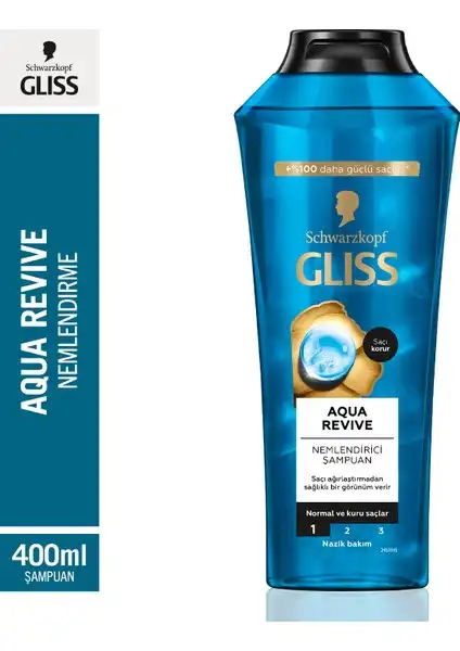 Schwarzkopf Gliss Aqua Revive: Kuru Saçlar İçin Etkili Nemlendirici Şampuan