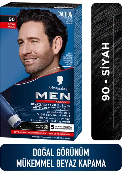 Schwarzkopf Men Perfect Beyaz Saç Boyası 90 Siyah İncelemesi ve Özellikleri