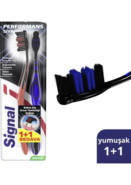 Signal Diş Fırçası Performance Black: Yumuşak ve Etkili Temizleme Özellikleri