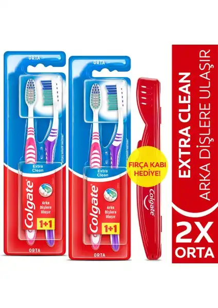 Colgate Extra Clean Orta Diş Fırçası 1+1 İncelemesi ve Kullanıcı Yorumları
