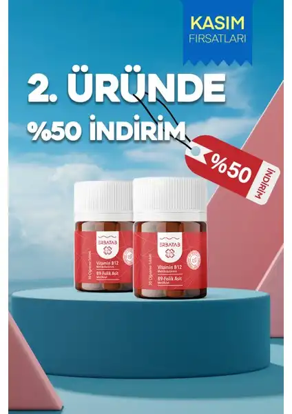 Erbatab Vitamin B12 ve Folik Asit ile Sağlıklı Yaşam İçin Gerekli Takviye