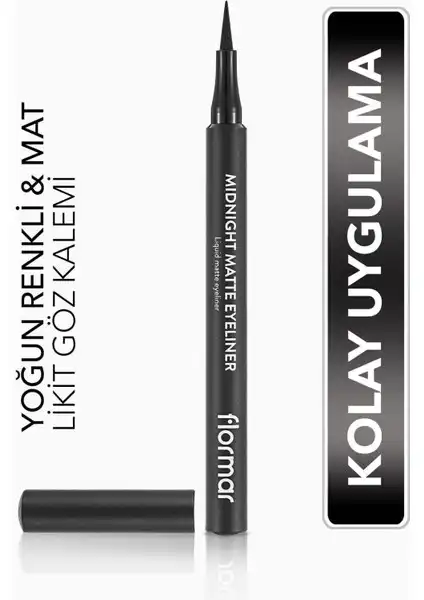 Flormar Midnight Matte Kalem Likit Eyeliner İncelemesi ve Özellikleri