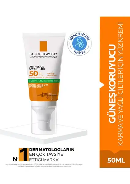 La Roche Posay Anthelios Uvmune 400: Yağlı Ciltler İçin SPF50+ Güneş Kremi