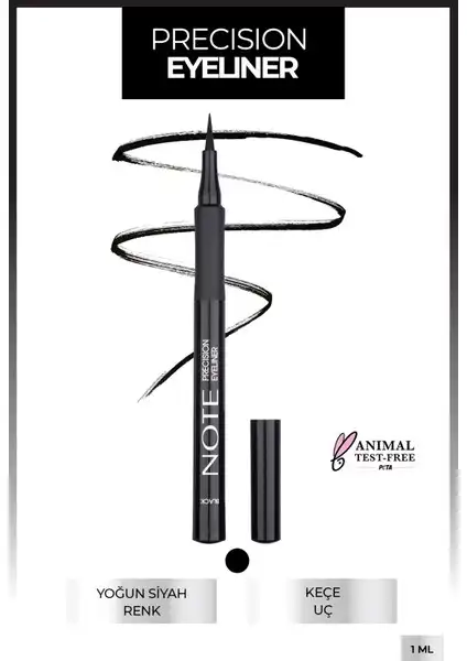 Note Precision Kalem Likit Eyeliner: Kullanım Kolaylığı ve Renk Yoğunluğu
