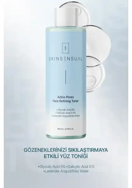 Skin Sensual Adiôs Pores: Gözenekleri Azaltan Etkili Tonik