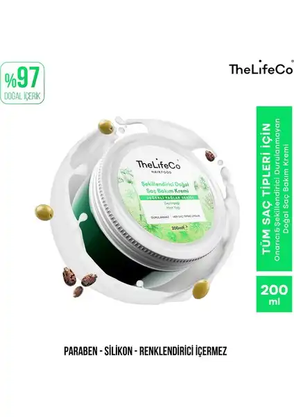 TheLifeCo Hairfood Değerli Yağlar Serisi Durulanmayan Saç Bakım Kremi