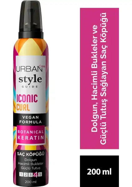 URBAN Care Iconic Curl Saç Köpüğü ile Hacimli Bukleler Elde Edin