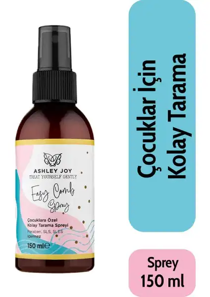 Çocuklar için Nemlendiren ve Parlaklık Veren Kolay Tarama Spreyi 150 ml