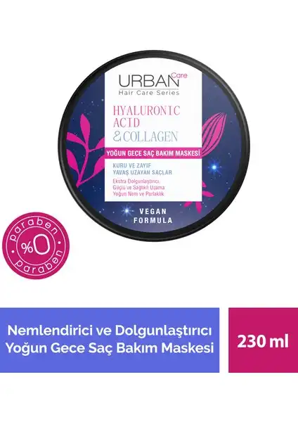 Hyaluronik Asit & Kuru Saçlar İçin Yoğun Gece Bakım Maskesi ile Tanışın