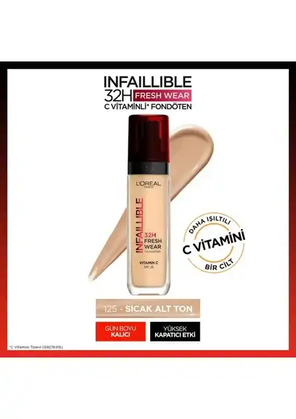 L'Oréal Paris Infaillible 32H Fresh Wear C Vitaminli Fondöten İncelemesi