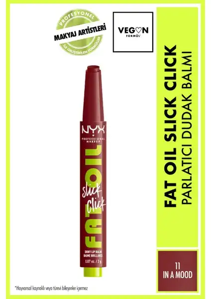 NYX Fat Oil Slick Click: Nemlendirici Nude Tonlu Dudak Balmı İncelemesi