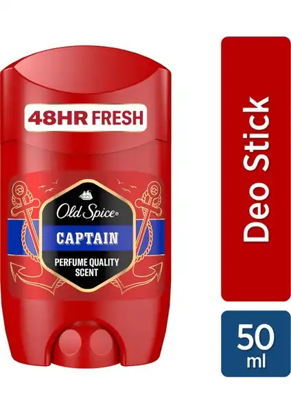 Old Spice Captain Erkekler için Deodorant Stick: Ferahlık ve Koruma Sunuyor
