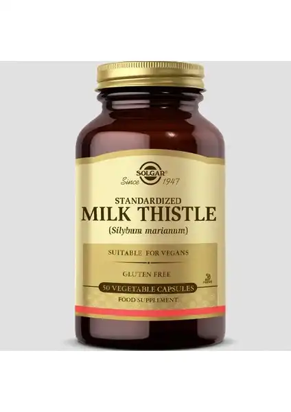 Solgar Milk Thistle 50 Kapsül: Karaciğer Sağlığı İçin Doğal Takviye
