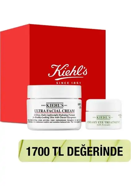 Kiehl's Ultra Facial Cream ve Avokadolu Göz Kremi Seti ile Etkili Nem Bakımı