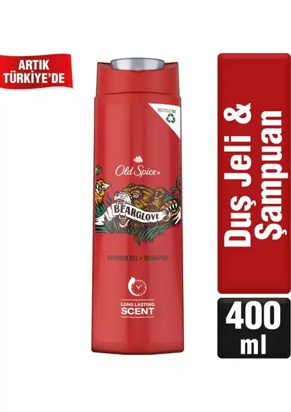 Old Spice Bearglove Erkek Duş Jeli ve Şampuan: Temizlik ve Ferahlama İhtiyacını Karşılar