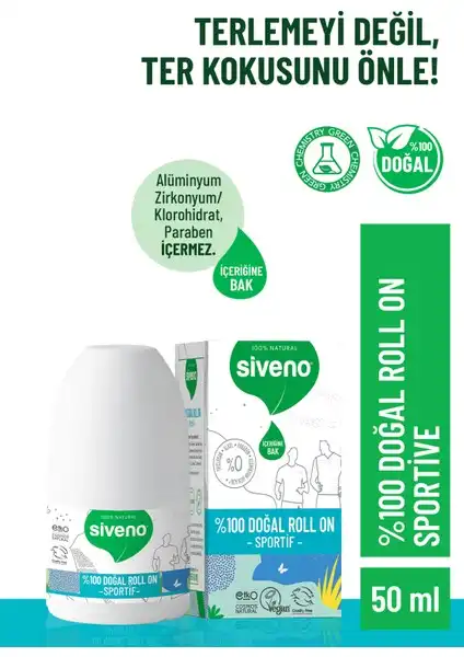 Siveno %100 Doğal Roll-On Sporcu Deodorant Özellikleri ve Faydaları