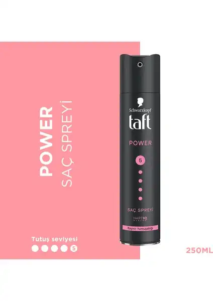 Taft Power Kaşmir (Mega Güçlü) Sprey ile Saçlarınıza Güçlü Bir Dokunuş