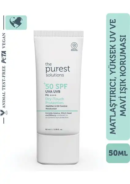 The Purest Solutions Yağlı ve Karma Ciltler İçin Güneş Koruyucu Krem SPF 50