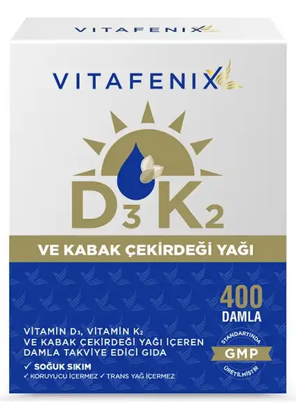 Vitafenix D3 K2 ve Kabak Çekirdeği Yağı: Bağışıklık ve Kemik Sağlığı İçin İdeal Takviye