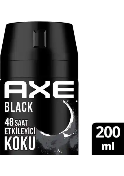 Axe Erkek Sprey Deodorant Black XL: 48 Saat Etkili Koruma ve Ferahlık
