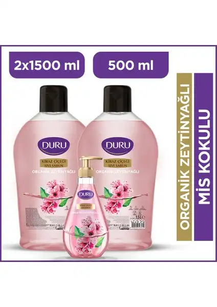 Duru Organik Zeytinyağlı Kiraz Çiçeği Sıvı Sabun Ürün İncelemesi