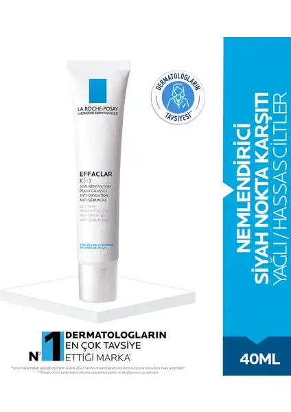 La Roche-Posay Effaclar K(+) Nemlendirici: Yağlı ve Hassas Ciltler İçin Etkili Çözüm