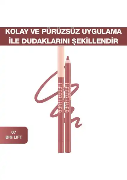 Maybelline Lifter Liner Pembe Tonlu Dudak Kalemi - 07 Big Lift Hakkında
