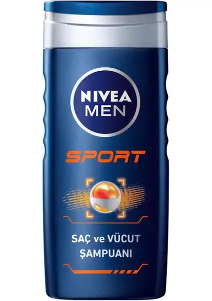NIVEA Men Sport: Ferahlatıcı Erkekler İçin Saç, Yüz ve Vücut Şampuanı