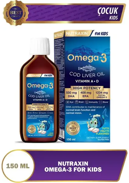 Nutraxin Omega 3 Balık Yağı: Çocuk Gelişimi İçin Ideal Besin Takviyesi