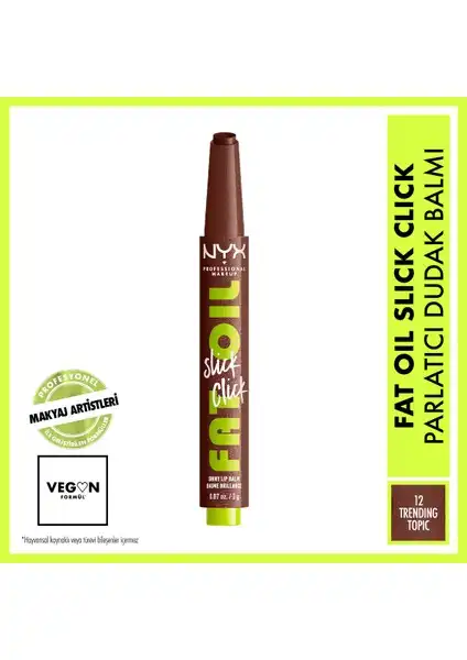 Nyx Professional Makeup Fat Oil Slick Click Dudak Balmı İncelemesi