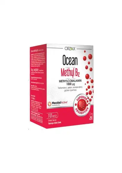 Ocean Methyl B12 1000 Mcg Sprey: Sağlıklı Yaşam İçin Pratik Takviye