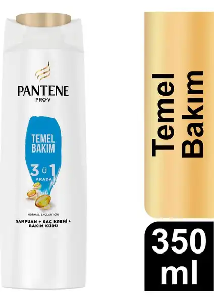 Pantene Temel Bakım 3'ü 1 Arada Şampuan ile Saç Bakımında Yenilik