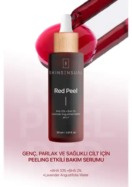 Skin Sensual Red Peel: Canlandırıcı ve Cilt Tonu Eşitleyici Serum