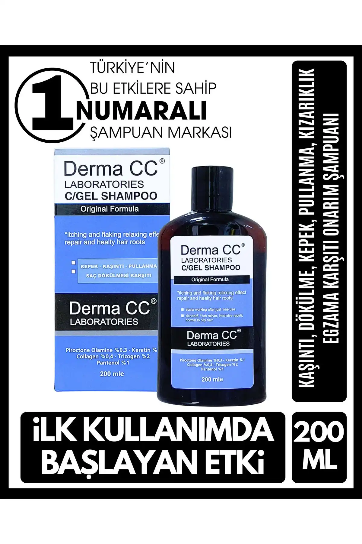 Derma CC LABORATORIES C/gel Şampuan: Saç Bakımınız İçin Etkili Çözüm