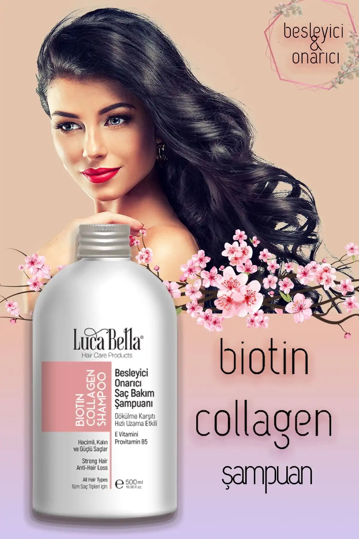 Luca Bella Biotin ve Kolajen Şampuanı: Saç Sağlığınızı Güçlendirin ve Uzatın