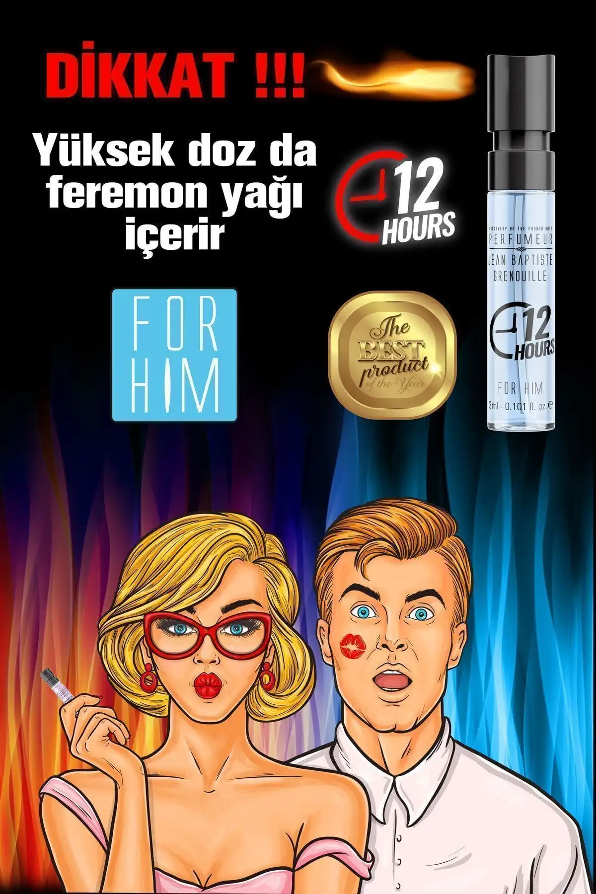 Jean Baptiste Grenouille JBG 3 ml Feromon Parfümü: Güçlü Koku ve Cazibe Artırıcı Özellikler