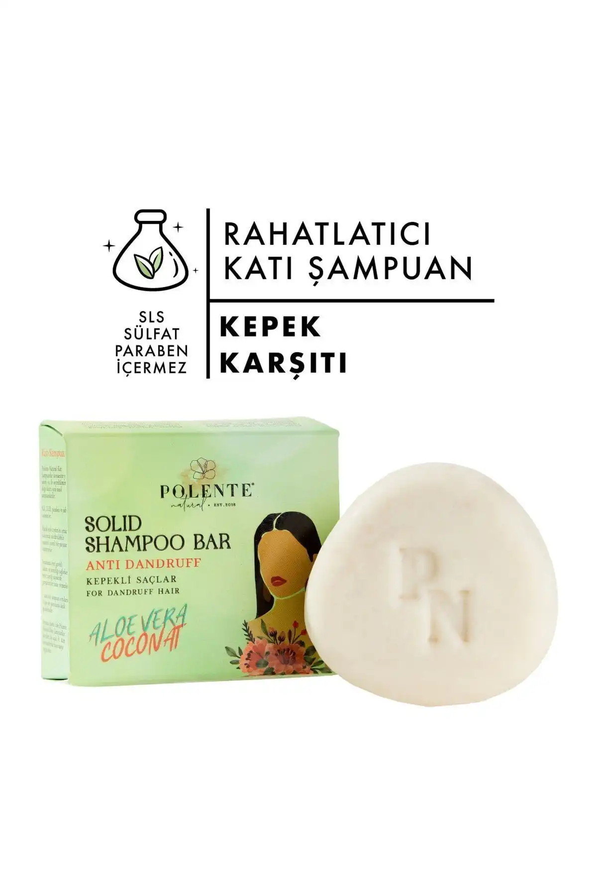 Polente Natural Rahatlatıcı Katı Şampuan: Kepeksiz ve Sağlıklı Saçlar İçin Doğal Çözüm