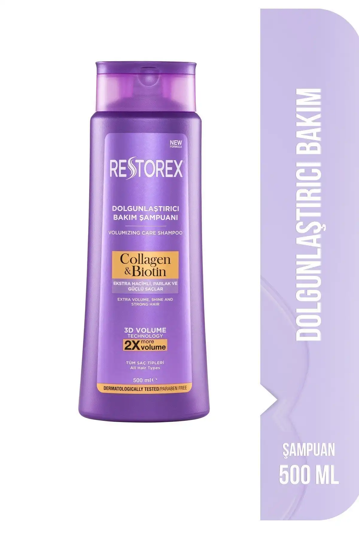 Restorex Kolajen ve Biotin Hacimsiz Saçlar İçin Şampuan: Hacim ve Parlaklık