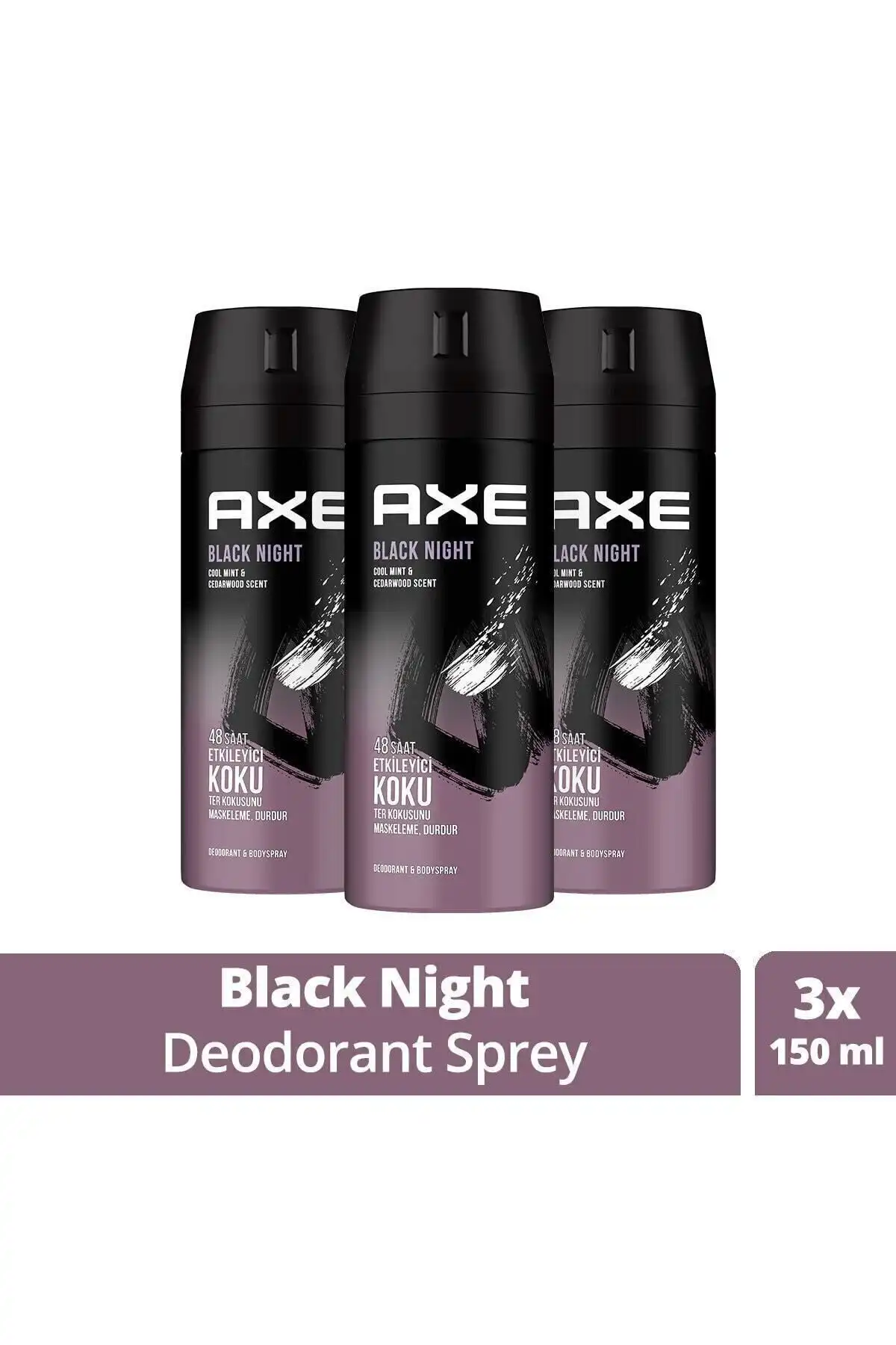 Axe Erkek Deodorant Sprey Black Night 150 ml: Ferahlığın ve Kalıcılığın Özeti