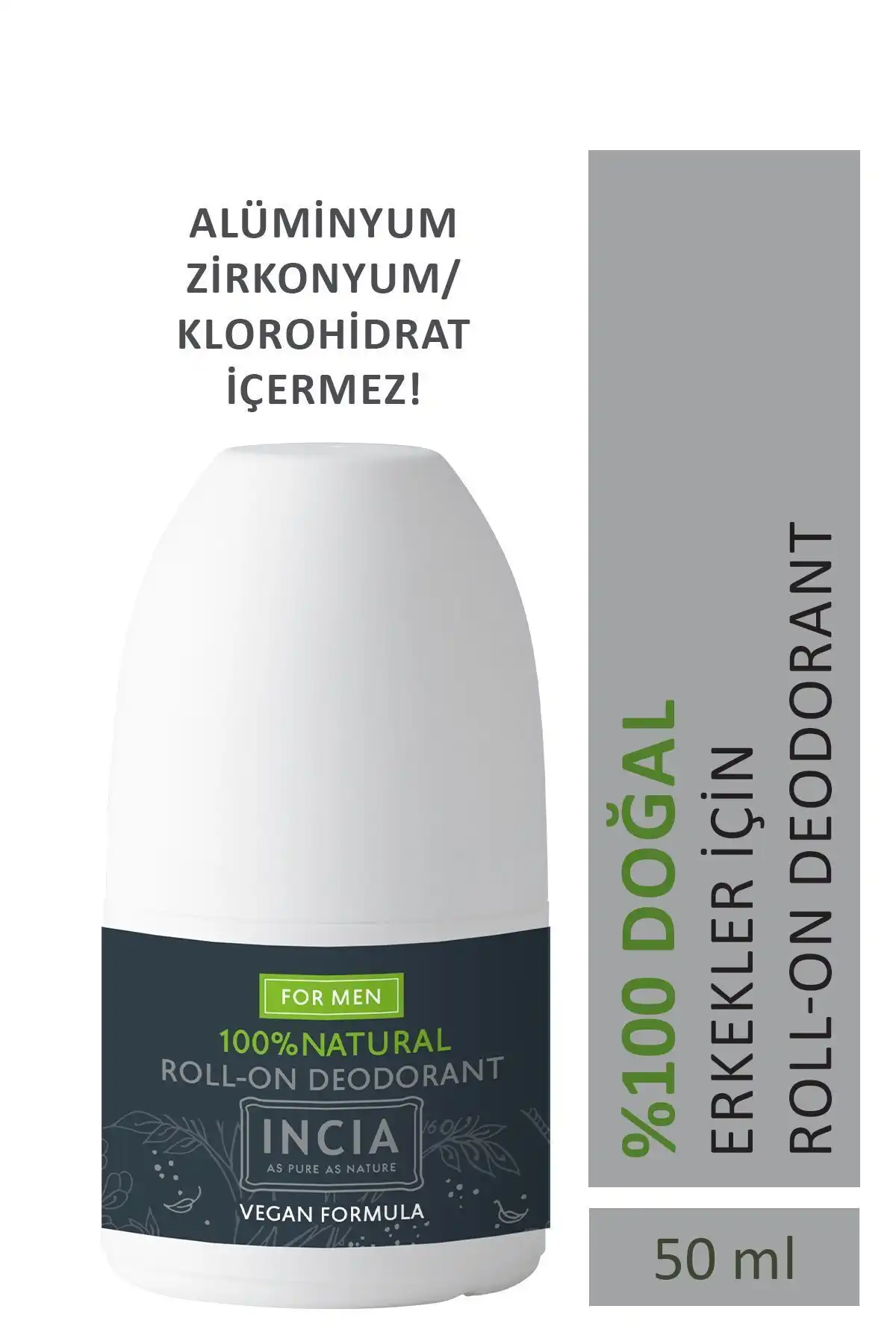 INCIA %100 Doğal Roll-on Deodorant: Cilt Dostu ve Etkili Doğal Ferahlama