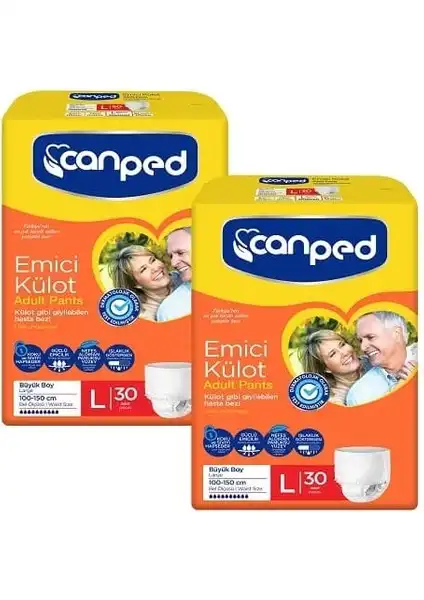 Canped Emici Külot L - Konforlu Çözüm ile İdrar Kaçırma Problemi için Uygun