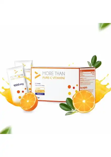 Daha Fazla Saf C 1000 mg Şaşe C Vitamini ile Sağlığınızı Destekleyin