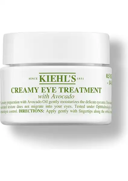 Kiehl's Creamy Eye Treatment: Avokado ile Göz Çevresi İçin Derin Nem