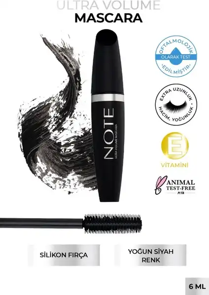 Note Ultra Volume Maskara: Hacim ve Kıvrım Sağlayan Etkili Makyaj Ürünü